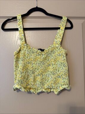 Volcom Smocked Crop Top
